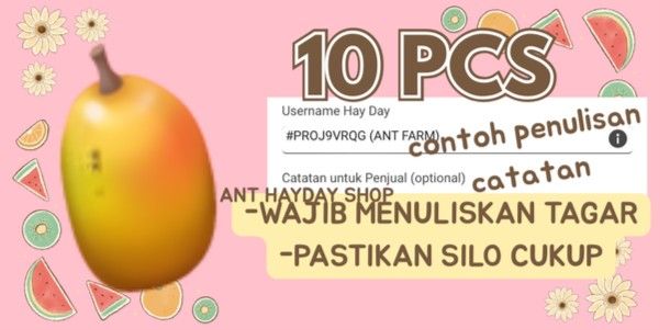 10 pcs Mangga / Mango - Crops Hayday