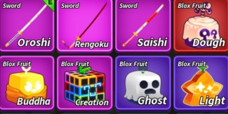 Account Blox Fruit Max Level Mythical Fruit (Dough) Legend (Buddha & Creation)