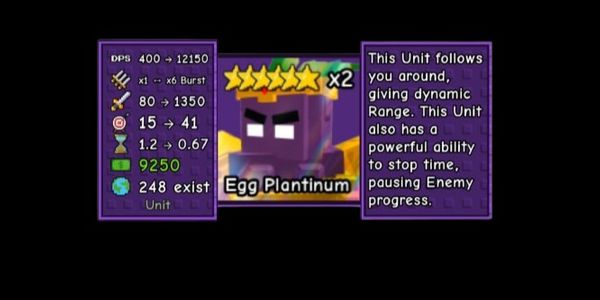 Garden Tower Defense | Egg Plantinum (6 stars) Exclusive Units