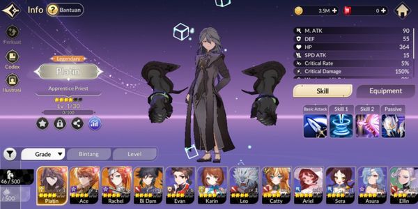 (Seven Knight Re:BIRTH) Starter Platin + SSR Lainnya