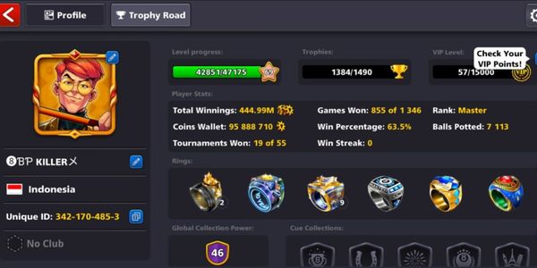 Akun Cue Max + Coin 95M + VIP Gold