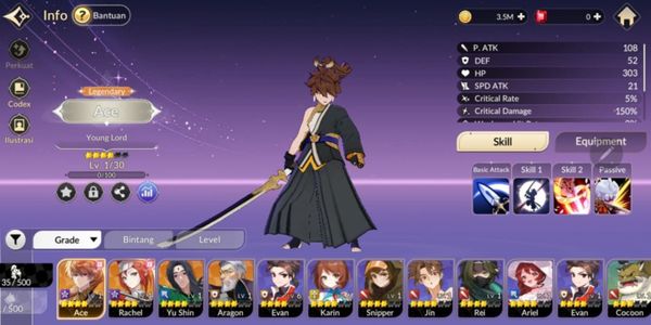 Akun 4 SSR Biasa