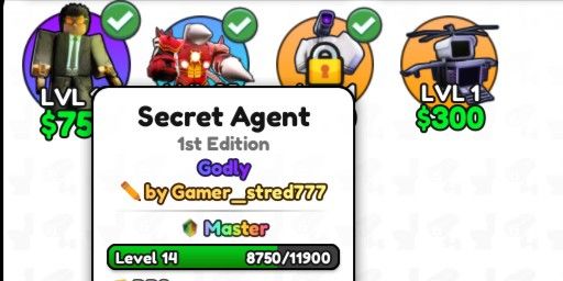 Secret Agent Master Trait + Signed | Skibidi Tower Defense