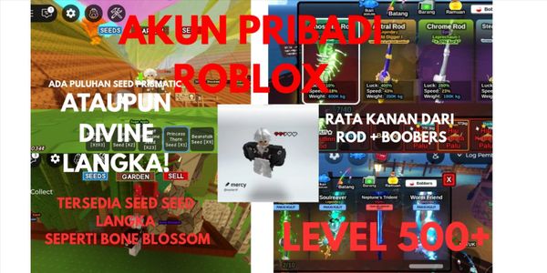PERSONAL ACCOUNT ROBLOX GAG, FISH IT, FISCH AND OTHER GAMES
