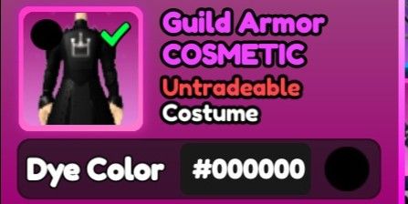 Costume Guild Armor 00 HEX (VERY RARE ITEMS)