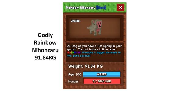 Godly Rainbow Nihonzaru 91KG