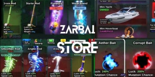 Fish It! Akun Fish It! Rata Kanan Ghostfin, Aether, Planettary Epic Skin
