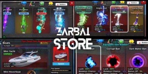 Fish It! Akun Fish It! Rata Kanan Ghostfin Rod, AetherBait, Skin Mytic Timeless