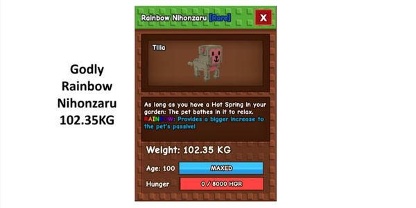 Godly Rainbow Nihonzaru 102KG