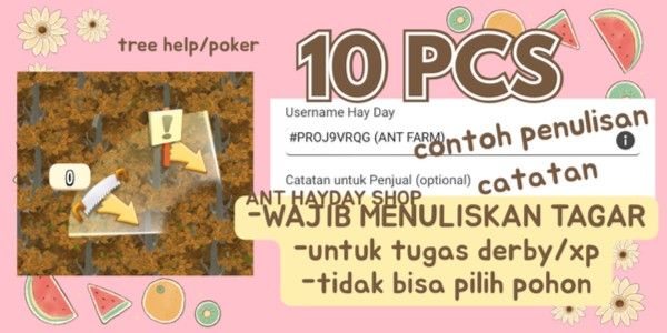 10 pcs Dry Tree (Poker) Tree Help for Derby Hayday