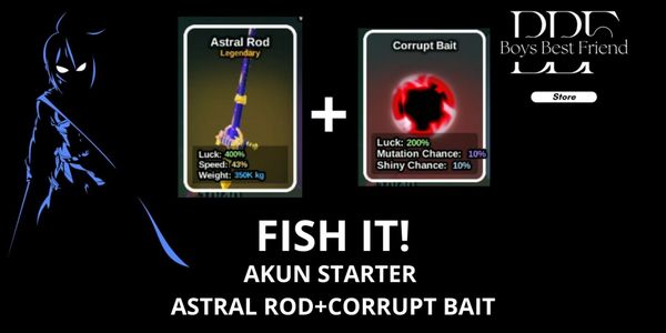 AKUN STARTER ASTRAL ROD+CORRUPT BAIT