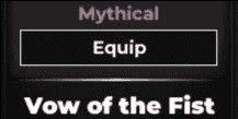 VOW Of Fist