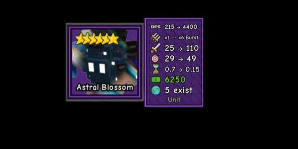 Garden Tower Deffense | Astral Blossom (6 Stars) Exclusive Units