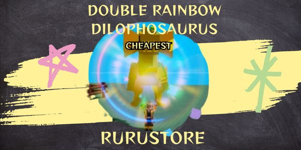 Double Rainbow Dilophosaurus - Grow a Garden