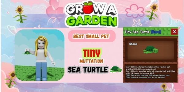 Tiny Sea Turtle – Cute Small Pet Collection | Grow A Garden