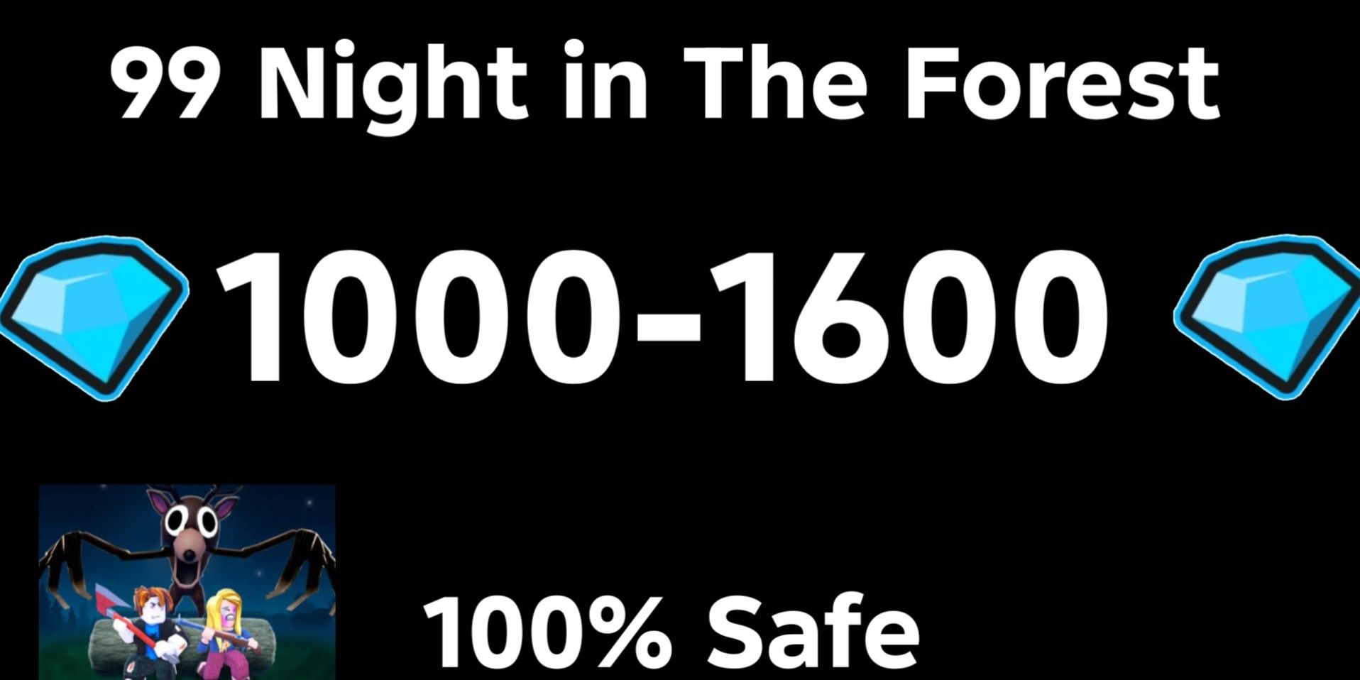 Akun 1000-1600 Diamonds - 99 Night in The Forest