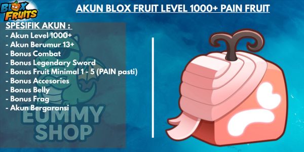 Blox Fruit account level 1000+ Pain Fruit
