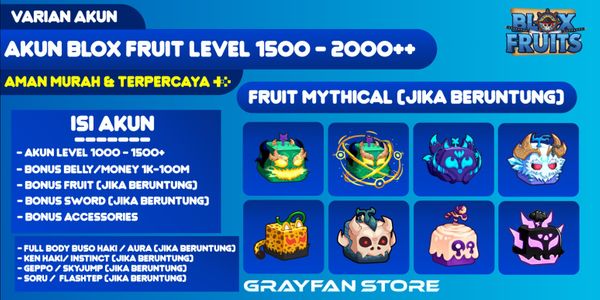 Blox Fruit Account LEVEL 1500