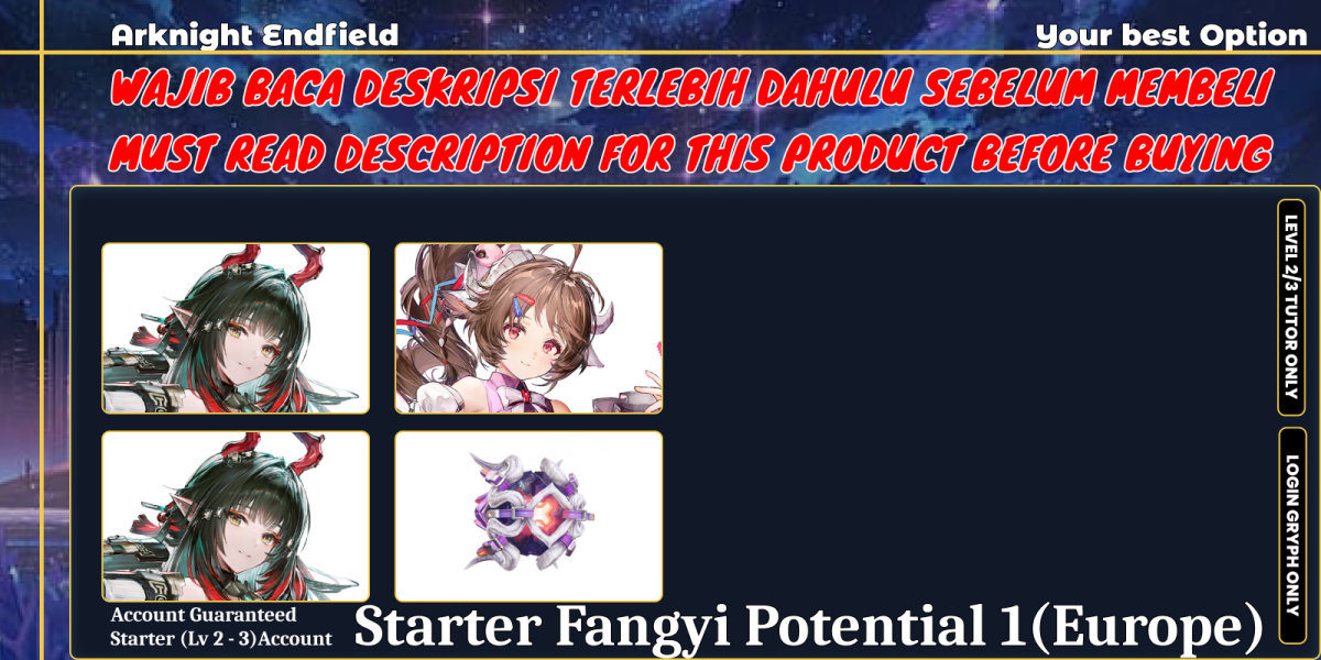 [NA] Starter Lv2 | Fangyi P1 + Ardelia Sign | No Outlook | NaFan1 | MUST READ DESK!