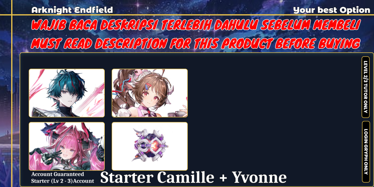 [NA] Starter Lv2 | Yvonne + Camille + Ardelia Sign | No Outlook | NaCamYvo | MUST READ DESK!