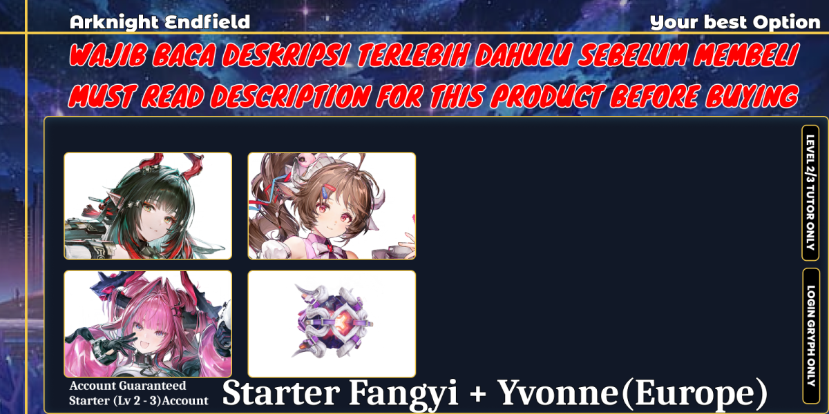 [NA] Starter Lv2 | Yvonne + Fangyi + Ardelia Sign | No Outlook | NaFanYvo | MUST READ DESK!