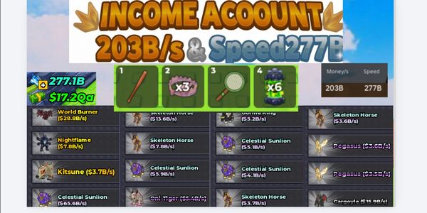 Steal An Egg Account 203B/s Speed 277B