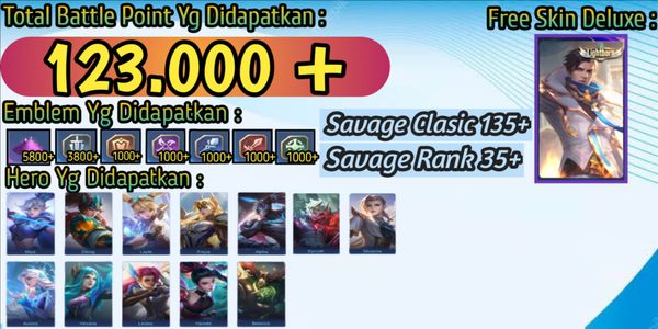 Akun Smurf Bp Banyak + Skin Deluxe #01