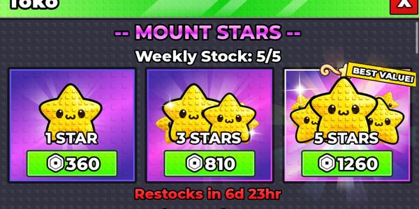 MOUNT STARS NEW EVENT