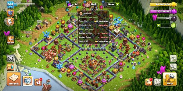 Town Hall 16 DEFENSE ALMOST MAX - HERO SKILL GG