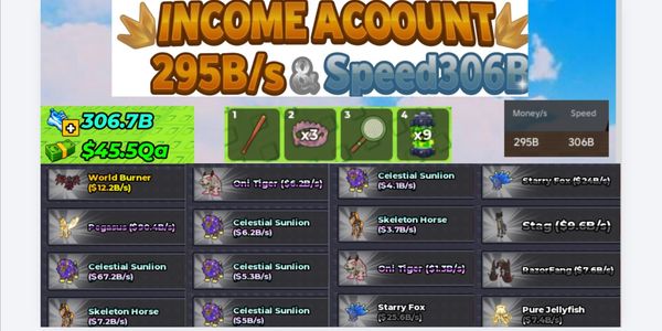 Steal An Egg Account 295B/s Speed 306B
