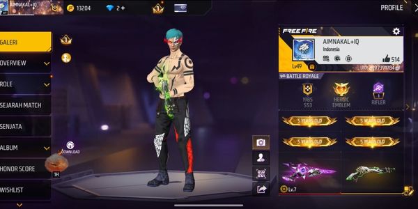 Cuenta ff más vendida sultan | paquete de armas de lujo | sg2 activado | lista para jugar segura con garantía