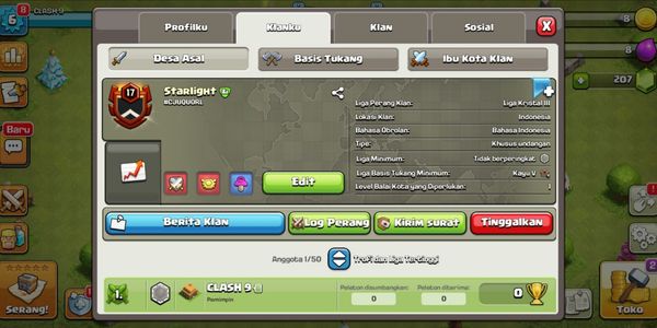 Clan Level 17 COOL NICK READY FOR WAR