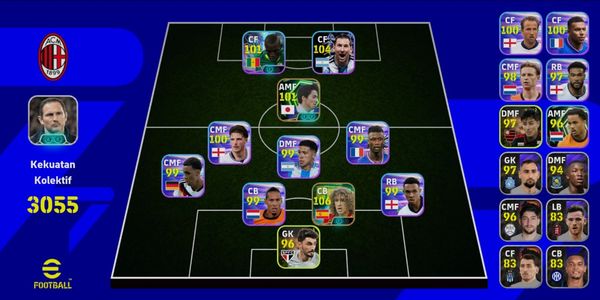 Akun efootball GG OP Power