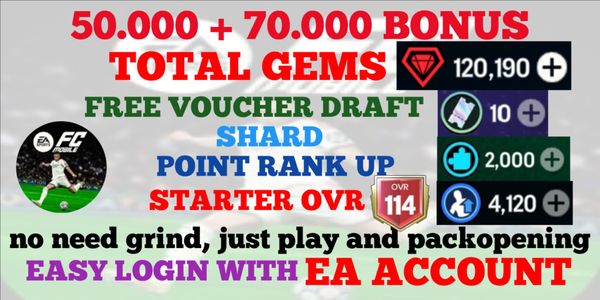 EA FC MOBILE | 50K++ GEMS | ANDRO/IOS