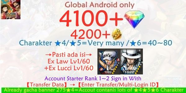 Akun OPBR ONE PIECE Bounty Rush-25
