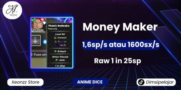 Anime Dice - Generatore di soldi 1,6sp/s