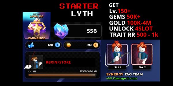 ANIME ZERO | LV150+ | LYTH ARSENAL [UNEVO] | 1K RR+