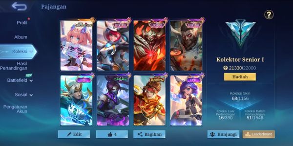 MOBILE LEGEND ACCOUNT | SENIOR COLLECTOR | CHEAP & GUARANTEED