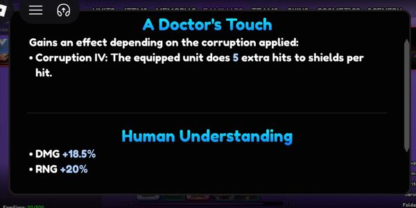 The doctor Corrupted 4 God stat