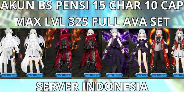 COMPTE BS RETRAITÉ 15 PERSOS 10 CAP MAX NIVEAU 325 SERVEUR INDONÉSIE, FULL AVA SET ABYSSAL+PLUS, PRÊT À L’EMPLOI FULL RESET, VIA MQ, ANTI HACKBACK, SUPER PAS CHER