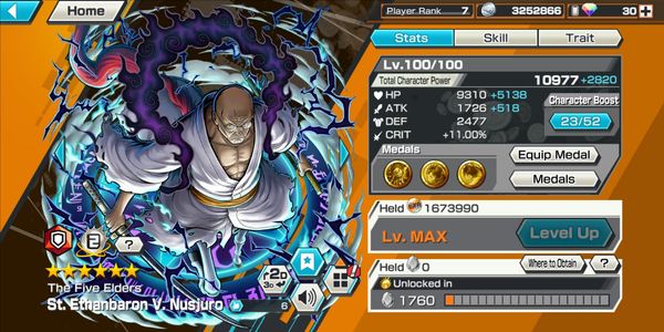 Akun Extreme | Nusjuro EX Max LVL 100 [Android/iOS]