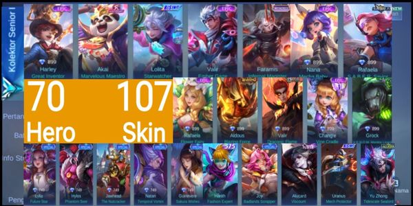حساب GG Mobile Legends عرض رخيص (#95)