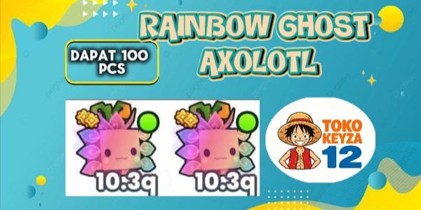 Rainbow Ghost Axolotl