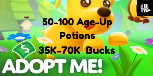 حساب Adopt Me Bucks + جرعات | حساب مبتدئ