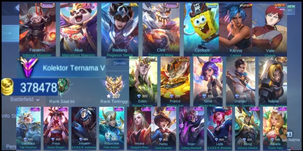حساب GG Mobile Legends عرض خاص بسعر رخيص (#75)