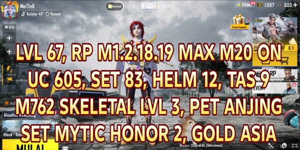 PUBG MOBILE ACCOUNT GOOD SET