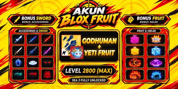 Blox Fruit Account (Max Level) – Godhuman + Yeti