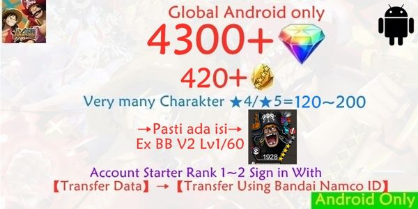 Akun OPBR ONE PIECE Bounty Rush-32