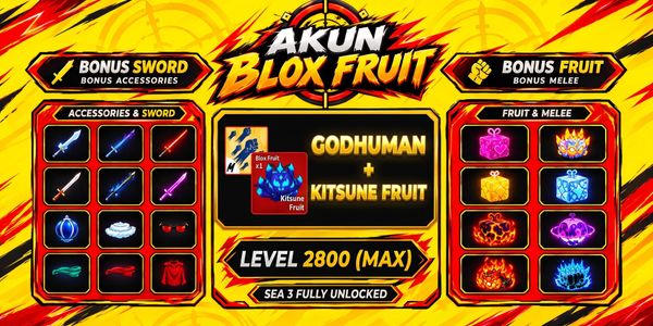 Blox Fruit Account (Max Level) – Godhuman + Kitsune