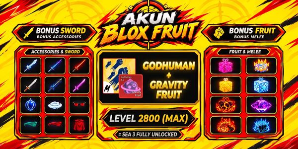 Blox Fruit Account (Max Level) – Godhuman + Gravity